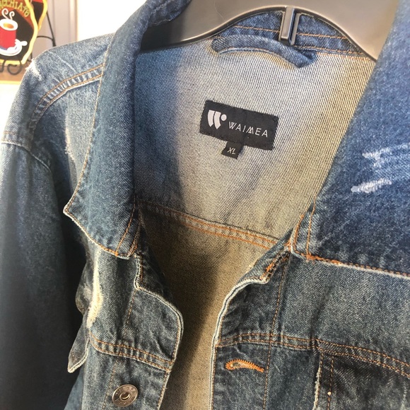 Destressed Demin Jacket - Picture 2 of 6